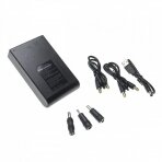 Baterija (akumuliatorius) mini UPS maršrutizatoriams, IP kameroms, modemams, kompiuteriams USB 5 V, DC 12 V, 1,0 A