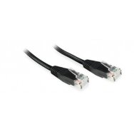 MicroConnect U/UTP CAT6 0.25M Black PVC Master Carton Qty : 500pcs B-UTP60025S-B Tinklo kabeliai