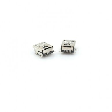 Lizdas Mini USB Type B 5-kontaktai 180° SMD SMT PCB 2