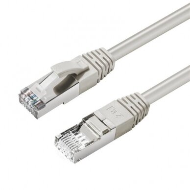 MicroConnect CAT6A S/FTP 0.25m Grey LSZH Shielded Network Cable, LSZH, MC-SFTP6A0025 SFTP6A0025, DK-1644-A-0025 Tinklo kabeliai