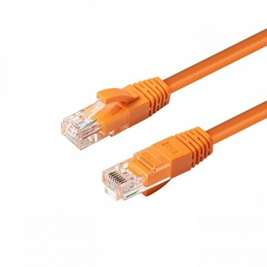 MicroConnect CAT6A UTP 0.25m Orange LSZH MC-UTP6A0025O Tinklo kabeliai
