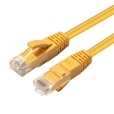 MicroConnect CAT6A UTP 0.25m Yellow LSZH Undshielded Network Cable, MC-UTP6A0025Y UTP6A0025Y Tinklo kabeliai