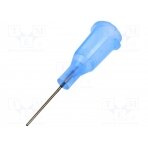Needle: steel; 0.5"; Size: 24; straight; 0.31mm; Body: light-blue FIS-24-1/2-ES FISNAR