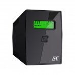 Interaktyvusis (Line-Interactive) nepertraukiamo maitinimo šaltinis GC (UPS) 600VA 360W su LCD ekranu ir automatiniu įtampos reguliatorium (AVR)