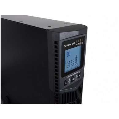 Nuolatinio darbo (online) nepertraukiamo maitinimo šaltinis GC (UPS) RTII 3000VA su LCD ekranu 3