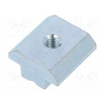 Nut; for profiles; Width of the groove: 10mm; steel; zinc; T-slot FA-096035 FATH