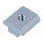 Nut; for profiles; Width of the groove: 10mm; steel; zinc; T-slot FA-096036 FATH