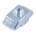 Nut; for profiles; Width of the groove: 10mm; steel; zinc; T-slot FA-096H10630 FATH