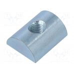 Nut; for profiles; Width of the groove: 12mm; steel; zinc; T-slot FA-096178 FATH