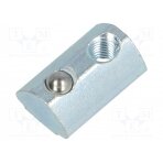 Nut; for profiles; Width of the groove: 5mm; steel; zinc; T-slot FA-096213 FATH