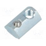 Nut; for profiles; Width of the groove: 5mm; steel; zinc; T-slot FA-096214 FATH