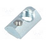 Nut; for profiles; Width of the groove: 5mm; steel; zinc; T-slot FA-096215 FATH