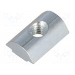 Nut; for profiles; Width of the groove: 6mm; steel; zinc; T-slot FA-096285 FATH