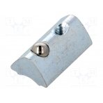 Nut; for profiles; Width of the groove: 6mm; steel; zinc; T-slot FA-096553 FATH