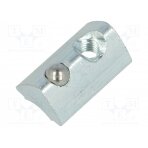 Nut; for profiles; Width of the groove: 6mm; steel; zinc; T-slot FA-096554 FATH