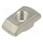 Nut; for profiles; Width of the groove: 8mm; stainless steel FA-096H08615E FATH