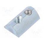 Nut; for profiles; Width of the groove: 8mm; steel; T-slot FA-096005 FATH