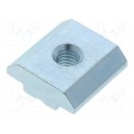 Nut; for profiles; Width of the groove: 8mm; steel; zinc; T-slot FA-096015 FATH