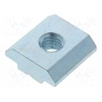 Nut; for profiles; Width of the groove: 8mm; steel; zinc; T-slot FA-096016 FATH