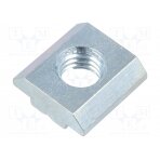 Nut; for profiles; Width of the groove: 8mm; steel; zinc; T-slot FA-096018 FATH