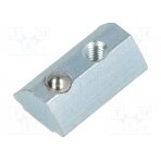 Nut; for profiles; Width of the groove: 8mm; steel; zinc; T-slot FA-096024 FATH