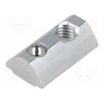 Nut; for profiles; Width of the groove: 8mm; steel; zinc; T-slot FA-096026 FATH