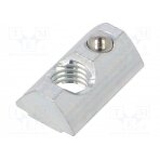 Nut; for profiles; Width of the groove: 8mm; steel; zinc; T-slot FA-096338 FATH