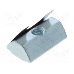 Nut; for profiles; Width of the groove: 8mm; with spring leaf FA-096025F FATH