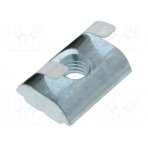 Nut; for profiles; Width of the groove: 8mm; with spring leaf FA-096315F FATH