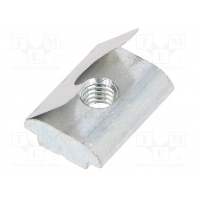 Nut; for profiles; Width of the groove: 10mm; stainless steel FA-096086F FATH