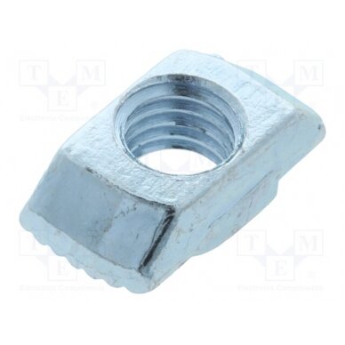 Nut; for profiles; Width of the groove: 10mm; steel; zinc; T-slot FA-096H10817 FATH 1