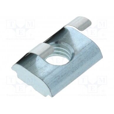 Nut; for profiles; Width of the groove: 10mm; with spring leaf FA-096168F FATH