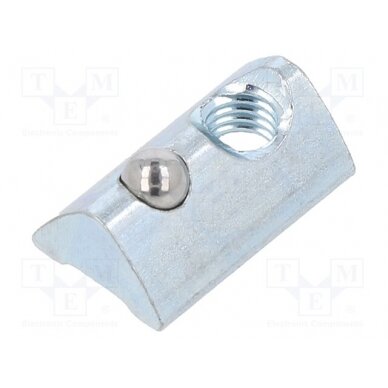 Nut; for profiles; Width of the groove: 6mm; steel; zinc; T-slot FA-096235 FATH 1