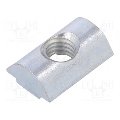 Nut; for profiles; Width of the groove: 6mm; steel; zinc; T-slot FA-096286 FATH 1
