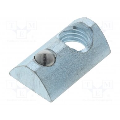 Nut; for profiles; Width of the groove: 8mm; steel; zinc; T-slot FA-096008 FATH