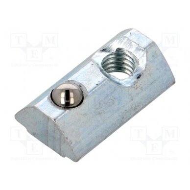 Nut; for profiles; Width of the groove: 8mm; steel; zinc; T-slot FA-096025 FATH 1