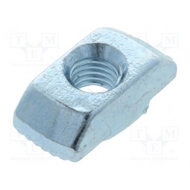 Nut; for profiles; Width of the groove: 8mm; steel; zinc; T-slot FA-096H08515 FATH 1