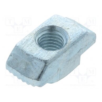 Nut; for profiles; Width of the groove: 8mm; steel; zinc; T-slot FA-096H08530 FATH 1