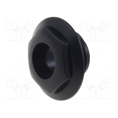 Nut with external thread; S4 series Jack sockets; black; S4 CL14218 CLIFF