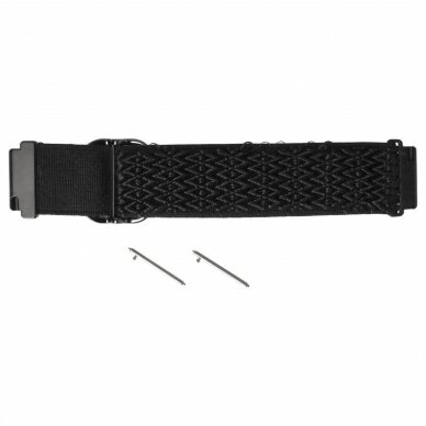Nailoninė apyrankė išmaniajam laikrodžiui Samsung Galaxy Watch4 20mm, juoda 1