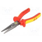 Pliers; insulated,straight,half-rounded nose,elongated; 170mm CK-39076-170 C.K