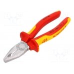 Pliers; insulated,universal; for bending, gripping and cutting KNP.0306180 KNIPEX