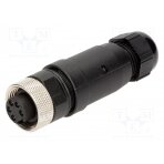 Plug; 7/8"; female; PIN: 5; straight; for cable; Mini-Change; 8A MX-130017-0023 MOLEX