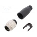 Plug; 7/8"; male; PIN: 5; straight; for cable; 9A; IP67; 250V; 6÷8mm 7000-78081-0000000 MURR ELEKTRONIK
