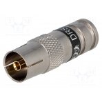 Plug; coaxial 9.5mm (IEC 169-2); female; RG6; compression PCT-DRS6IFNT PCT