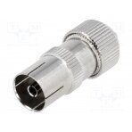 Plug; coaxial 9.5mm (IEC 169-2); female; straight; for cable COAX-SOCKET3
