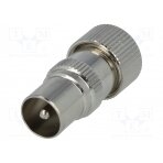Plug; coaxial 9.5mm (IEC 169-2); male; straight; for cable COAX-PLUG3