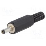 Plug; DC supply; female; 3.4/1.3mm; 3.4mm; 1.3mm; for cable; 9mm PC-1.3/3.4