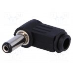 Plug; DC supply; female; 5.5/2.1mm; 5.5mm; 2.1mm; for cable; 14mm PC-2.1/5.5K-14
