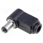 Plug; DC supply; female; 5.5/2.1mm; 5.5mm; 2.1mm; for cable; 9mm PC-2.1/5.5K